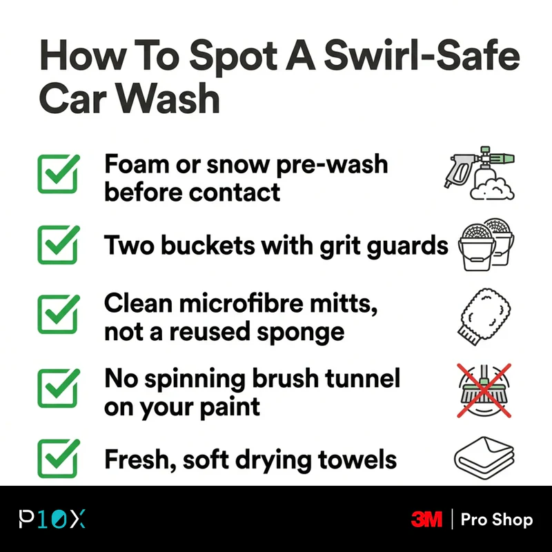 Swirl-safe car wash checklist to avoid swirl marks after car wash Malaysia