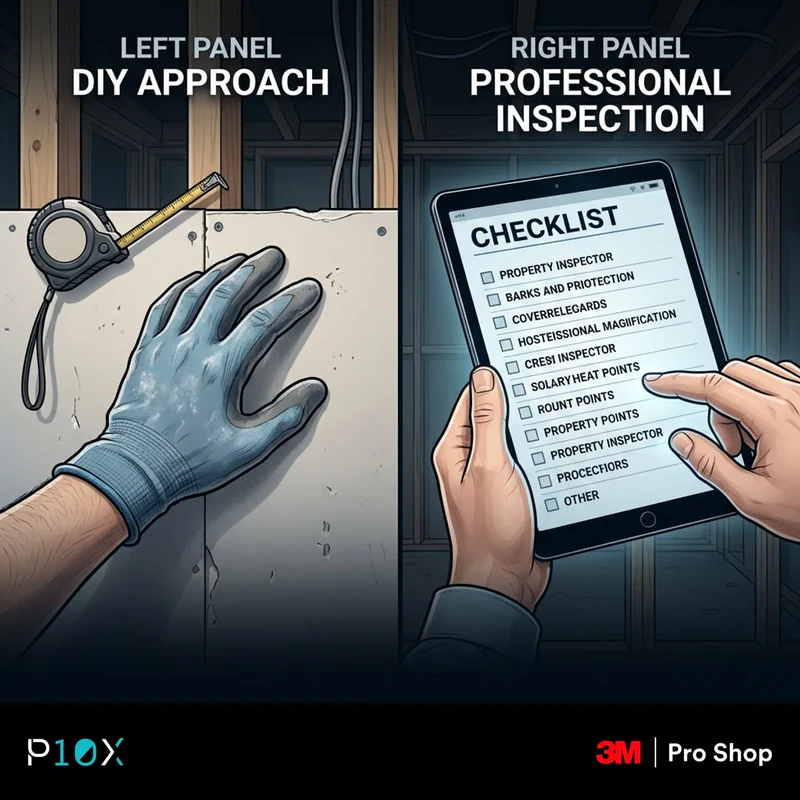 Comparison of DIY owner checks versus professional pre-installation inspection tasks