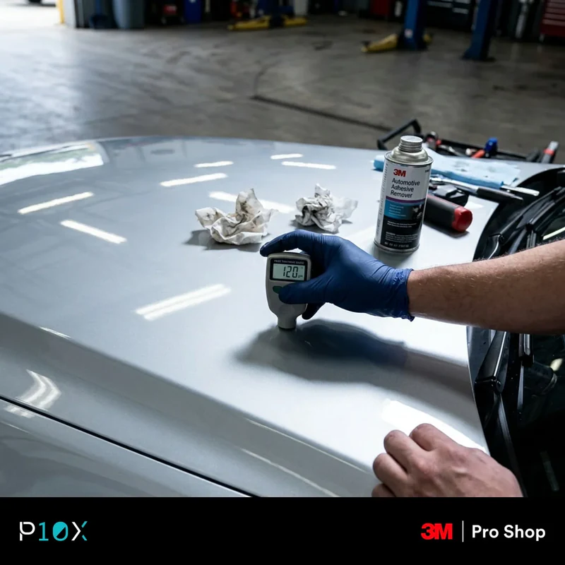 List of paint checks during a 3M Pro Shop pre-installation inspection