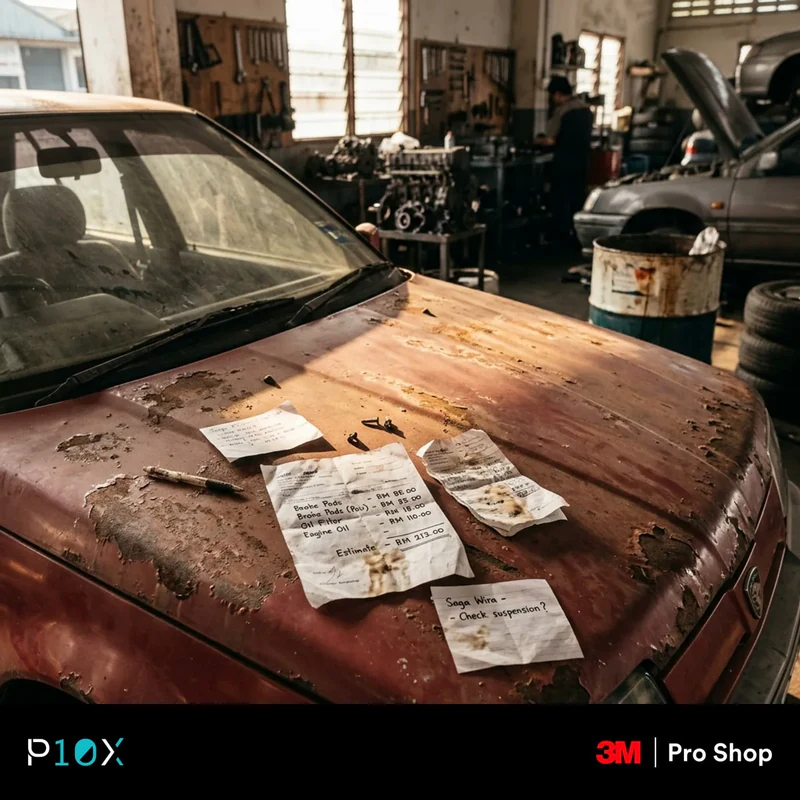 Car warning signs Malaysia rough repair cost estimates for common parts