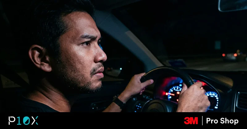 Car warning signs Malaysia feature image of a driver checking lit dashboard warning lights
