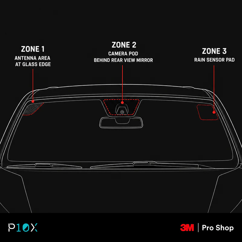 Jetour T1 window tint shade map with the suggested 3M CR BLK shade, VLT and JPJ limit for each window