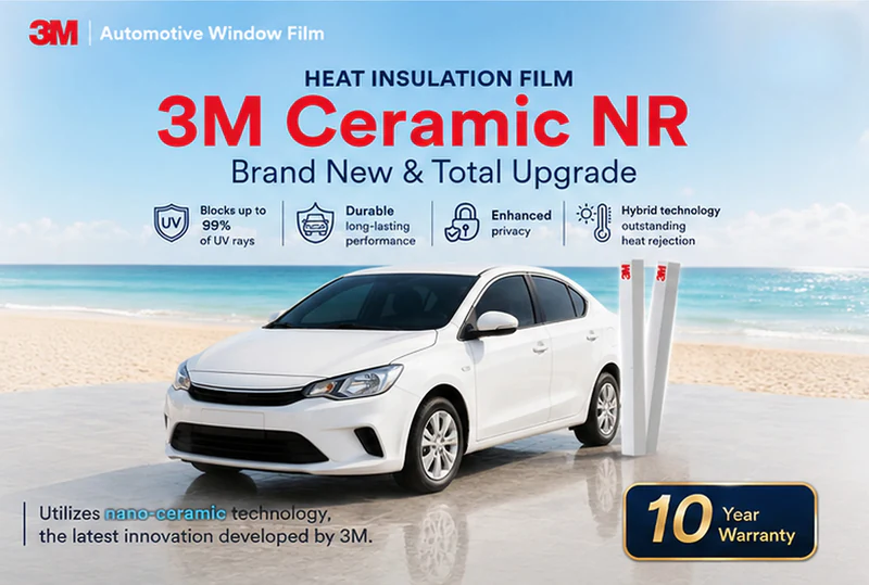 3M Ceramic NR film technology infographic (Ceramic Hybrid / Nano Reflective)