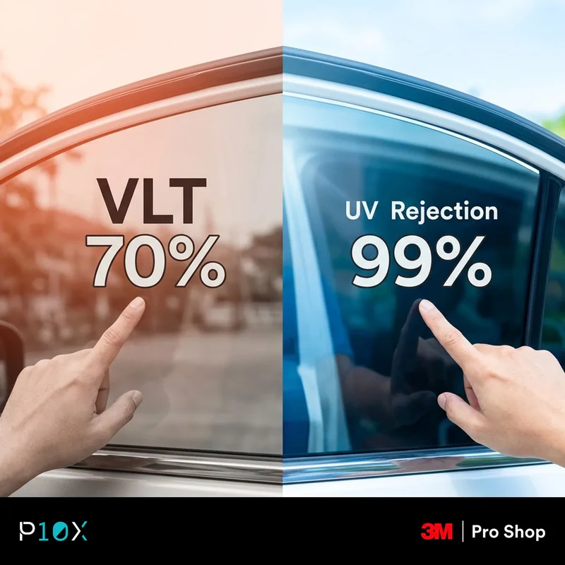 Why VLT is the wrong number to chase compared with UV rejection rating for car tint