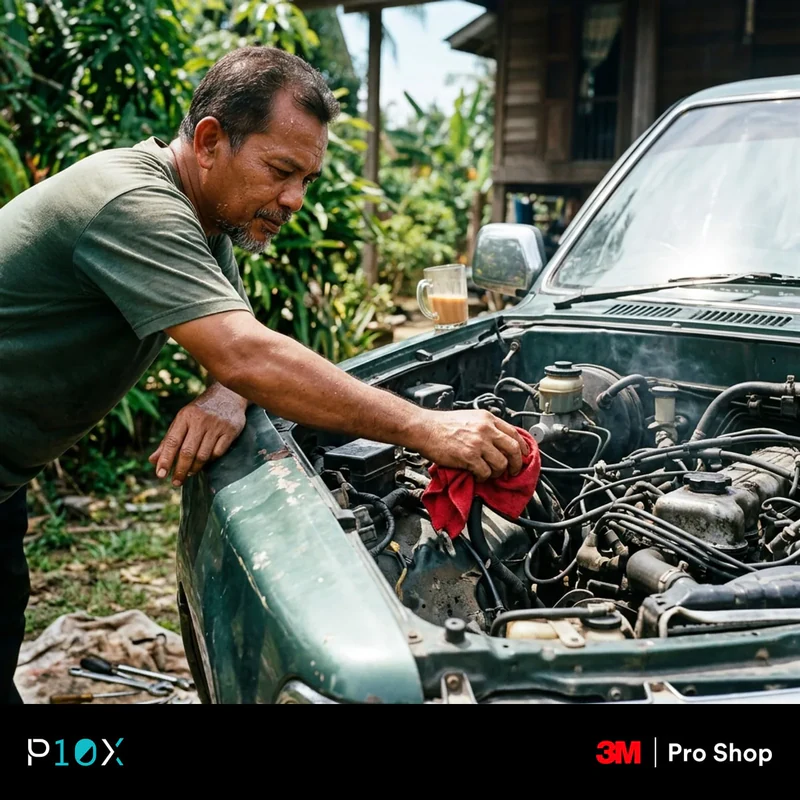 Car care tips Malaysia hot season checklist for battery coolant oil and paint