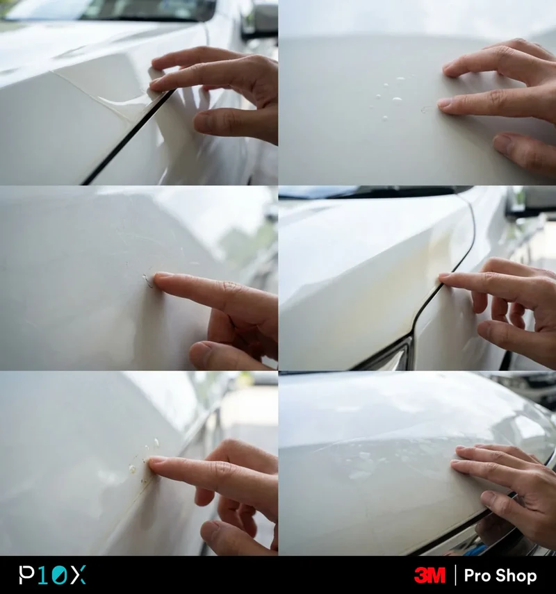 Used car PPF Malaysia 6-point visual checklist for diagnosing inherited paint protection film condition before buying.