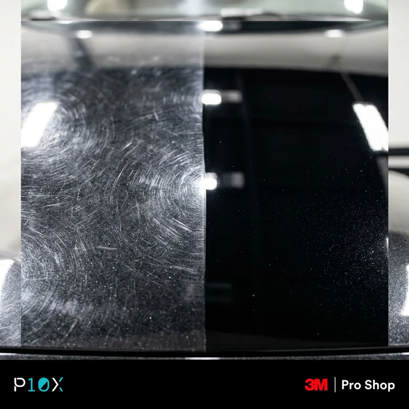 How machine paint correction removes swirl marks after car wash Malaysia