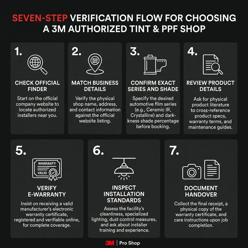 3M authorized tint and PPF shop Subang Jaya seven-step verification checklist for Malaysian car owners.