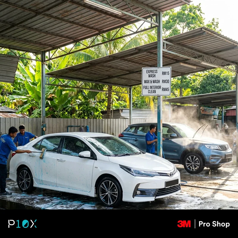 Car wash near me Malaysia estimated price ranges by wash type