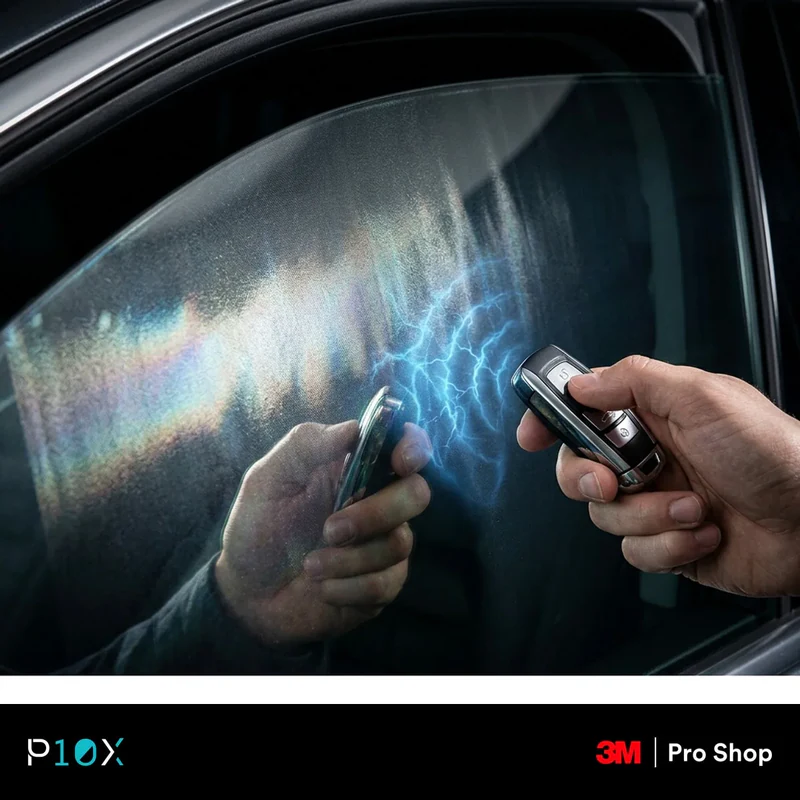 How metallised window film acts like a Faraday cage and reflects key fob radio signals